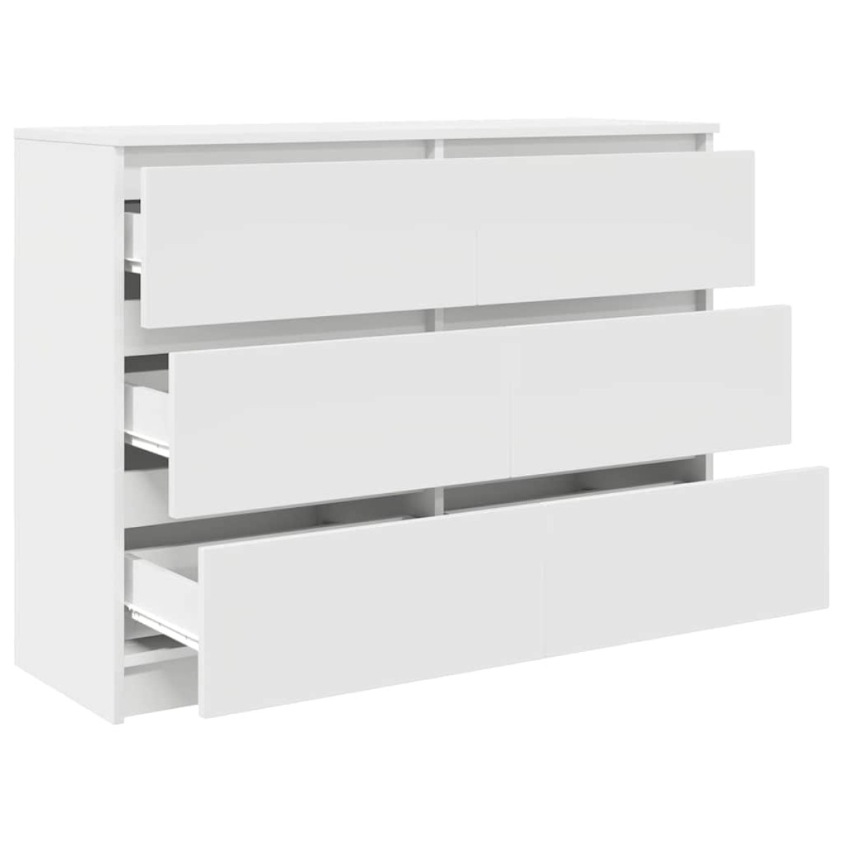 vidaXL Sideboard Λευκό 100x35x76 cm Κατασκευασμένο ξύλο