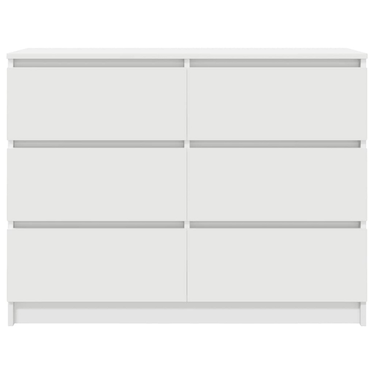 vidaXL Sideboard Λευκό 100x35x76 cm Κατασκευασμένο ξύλο