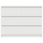 vidaXL Sideboard Λευκό 100x35x76 cm Κατασκευασμένο ξύλο