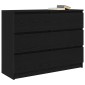 vidaXL Sideboard Μαύρη βελανιδιά 100x35x76 cm Κατασκευασμένο ξύλο