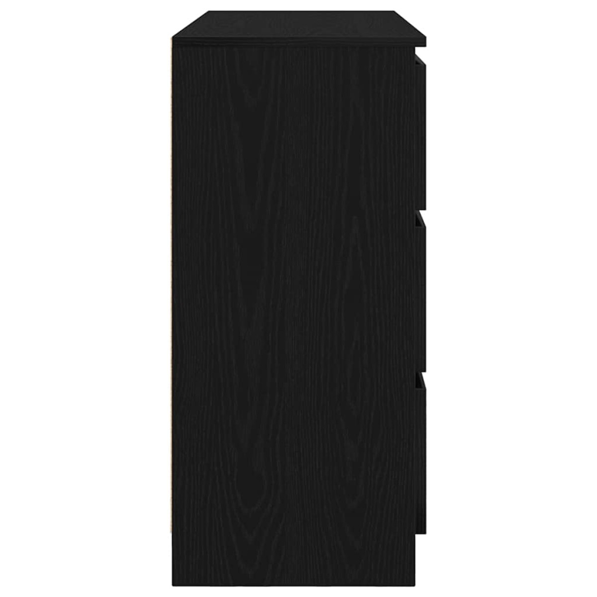 vidaXL Sideboard Μαύρη βελανιδιά 100x35x76 cm Κατασκευασμένο ξύλο
