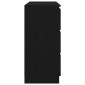 vidaXL Sideboard Μαύρη βελανιδιά 100x35x76 cm Κατασκευασμένο ξύλο