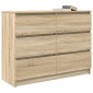 vidaXL Sideboard Sonoma Oak 100x35x76 cm Κατασκευασμένο ξύλο