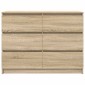 vidaXL Sideboard Sonoma Oak 100x35x76 cm Κατασκευασμένο ξύλο