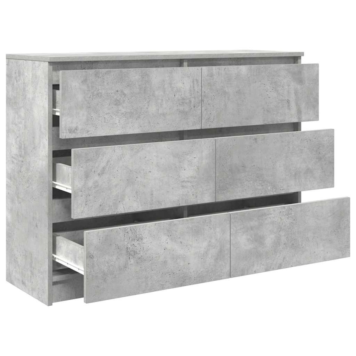 vidaXL Sideboard Μπετόν Γκρι 100x35x76 cm Κατασκευασμένο ξύλο