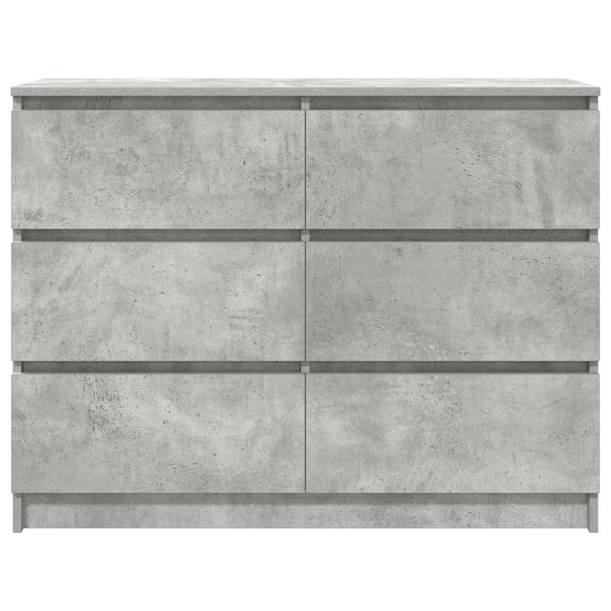 vidaXL Sideboard Μπετόν Γκρι 100x35x76 cm Κατασκευασμένο ξύλο