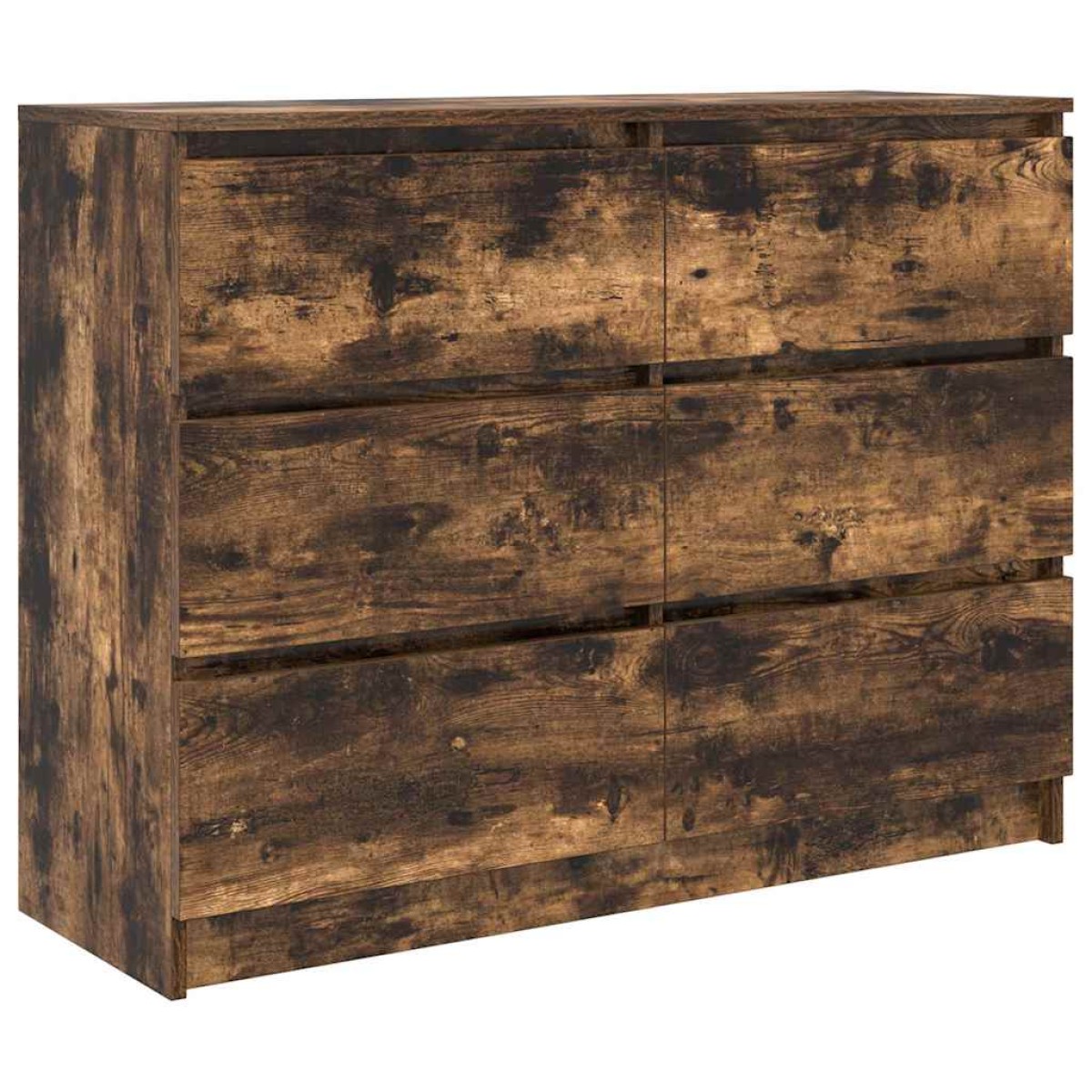 vidaXL Sideboard Καπνιστή δρυς 100x35x76 cm Κατασκευασμένο ξύλο