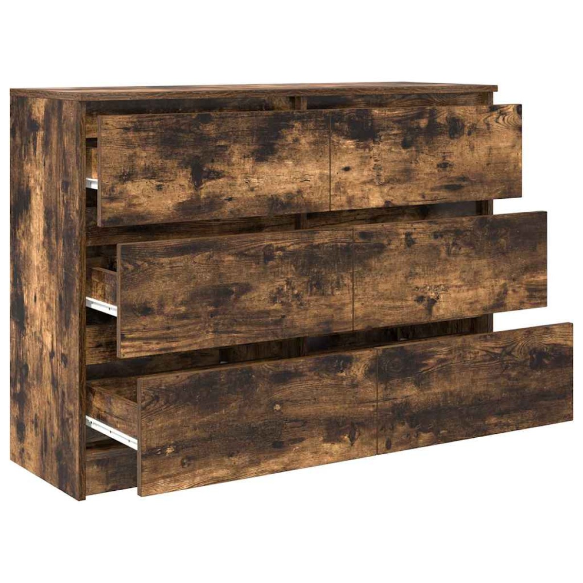 vidaXL Sideboard Καπνιστή δρυς 100x35x76 cm Κατασκευασμένο ξύλο