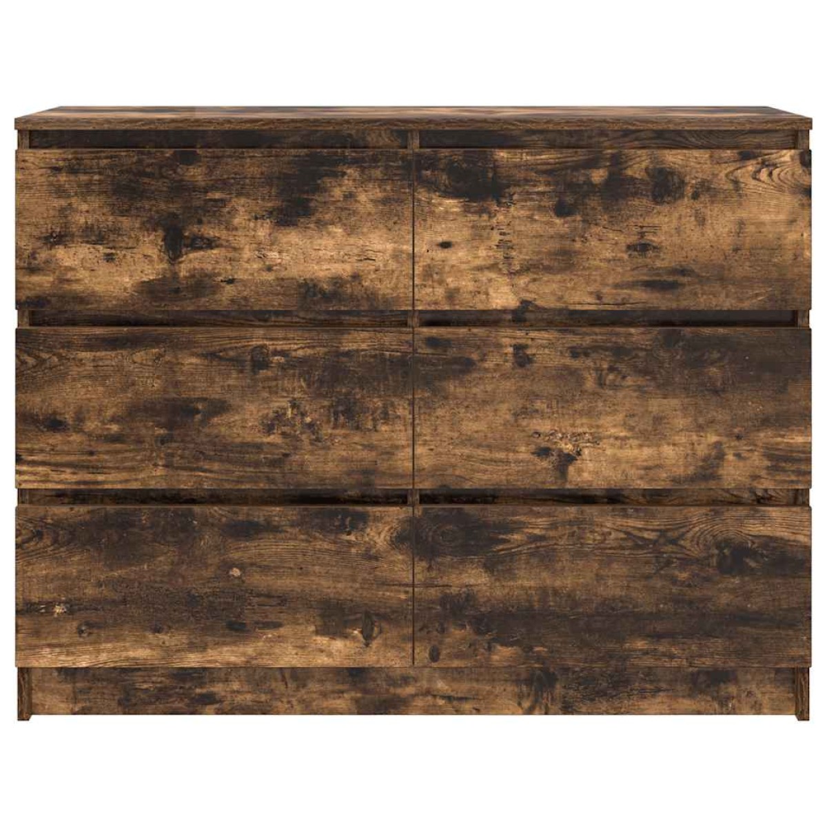 vidaXL Sideboard Καπνιστή δρυς 100x35x76 cm Κατασκευασμένο ξύλο