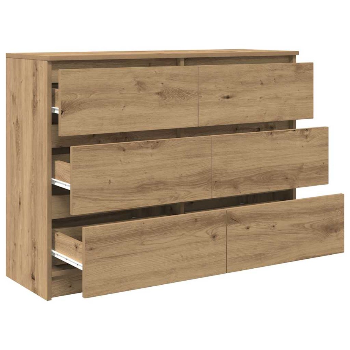 vidaXL Sideboard Artisan Oak 100x35x76 cm Κατασκευασμένο ξύλο