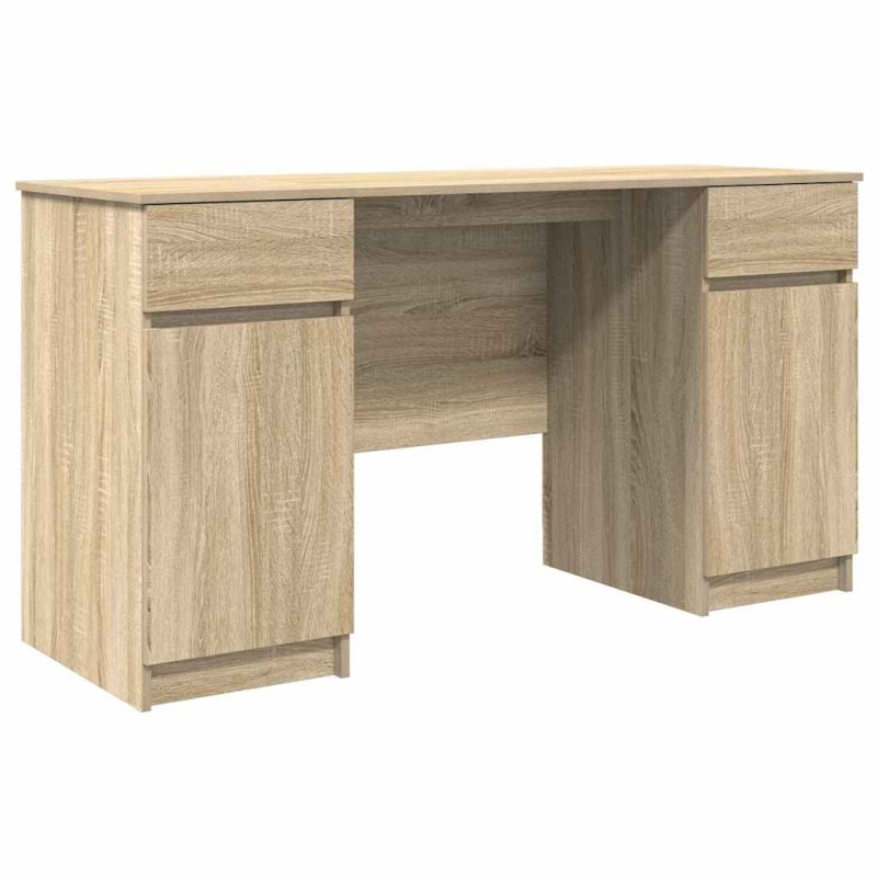 vidaXL Γραφείο Sonoma Δρυς Επεξεργασμένο ξύλο 140 x 49 x 76 εκ.