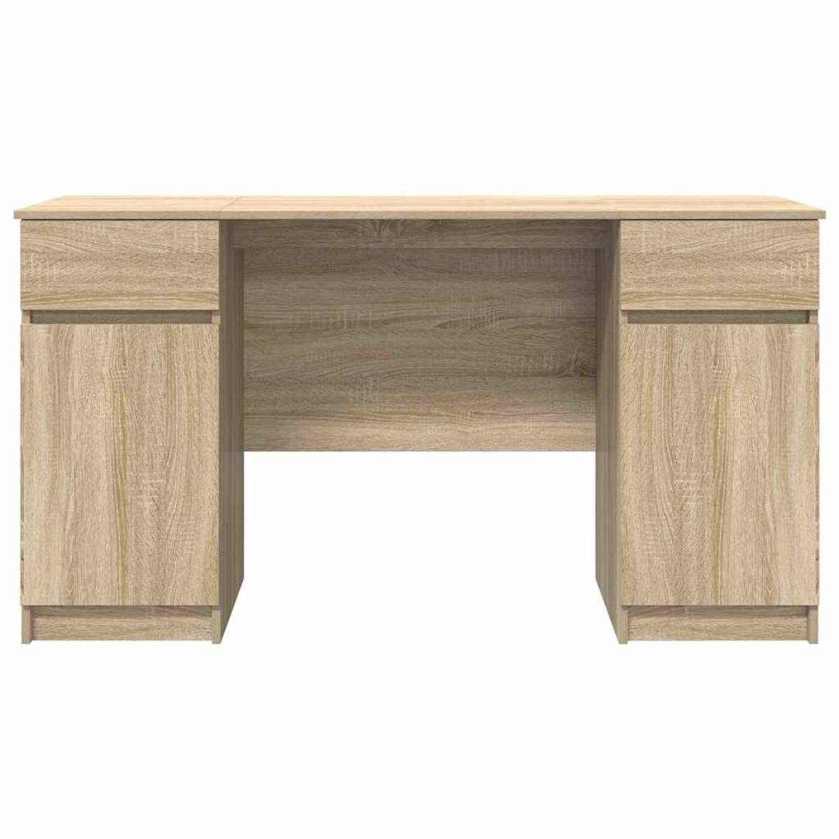 vidaXL Γραφείο Sonoma Δρυς Επεξεργασμένο ξύλο 140 x 49 x 76 εκ.
