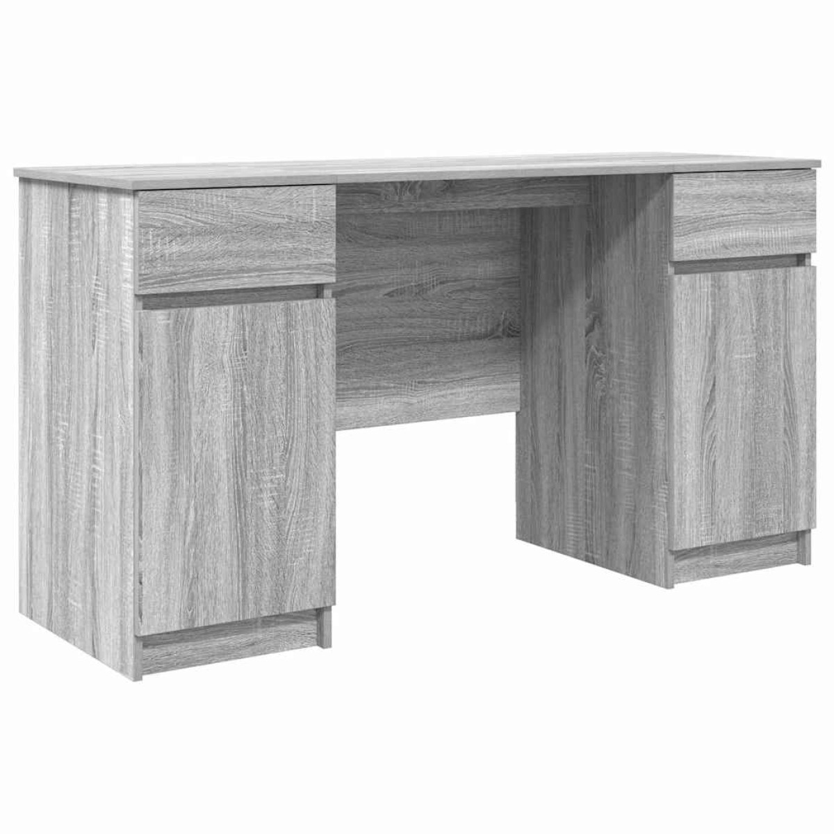 vidaXL Γραφείο Γκρι sonoma Επεξεργασμένο ξύλο 140 x 49 x 76 εκ.