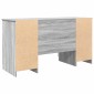 vidaXL Γραφείο Γκρι sonoma Επεξεργασμένο ξύλο 140 x 49 x 76 εκ.