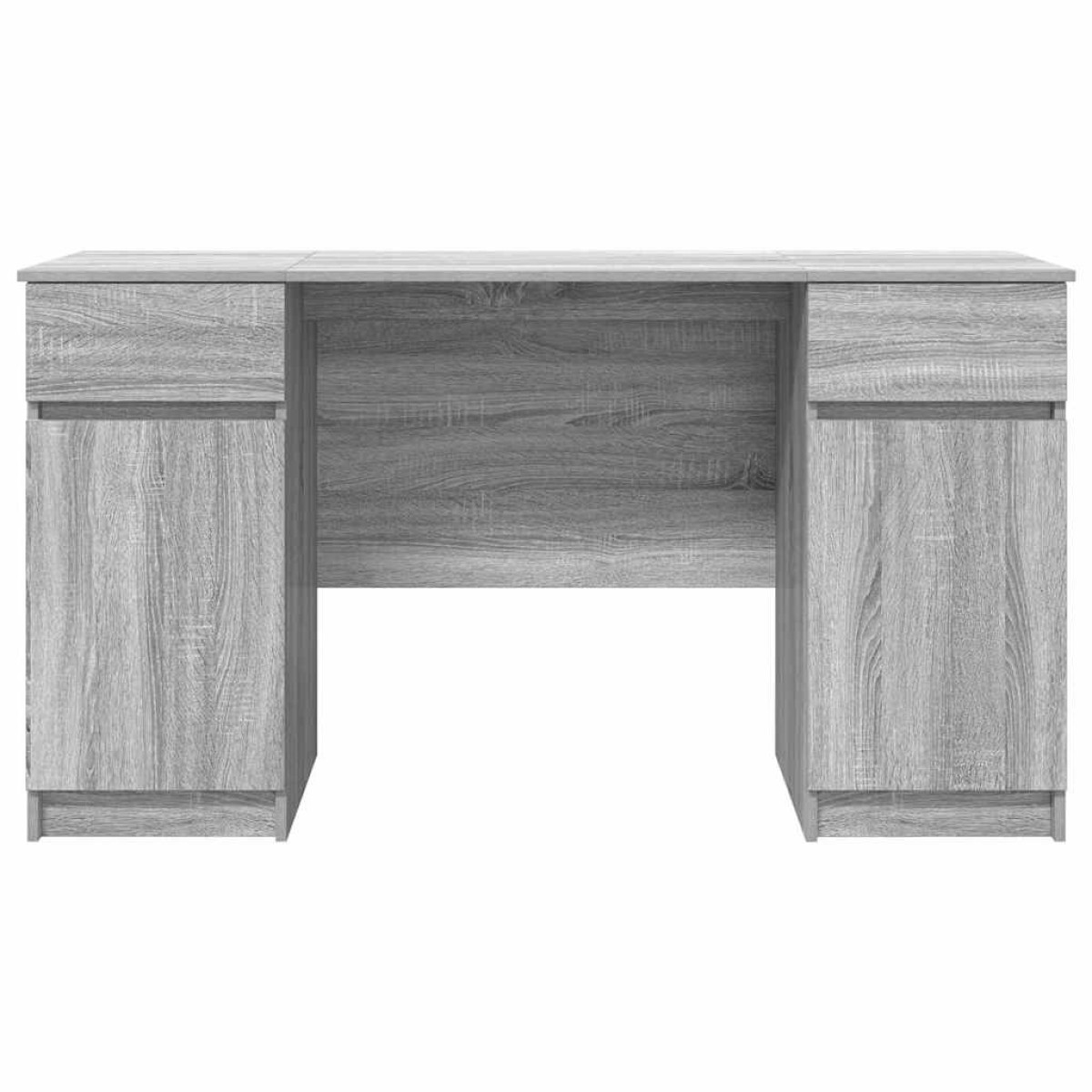 vidaXL Γραφείο Γκρι sonoma Επεξεργασμένο ξύλο 140 x 49 x 76 εκ.