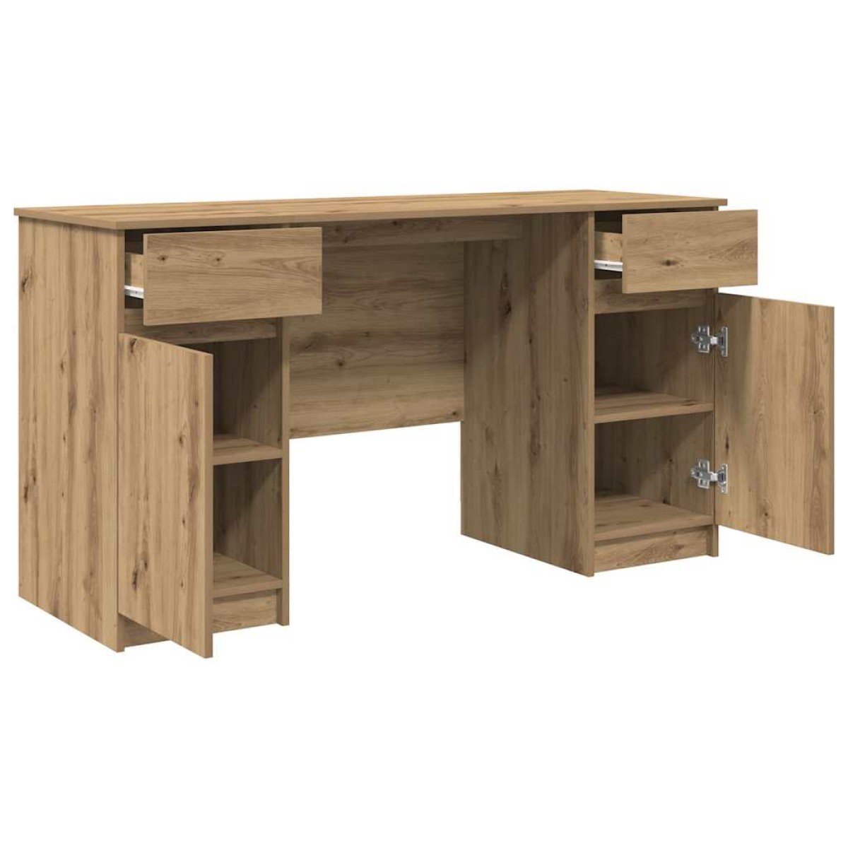 vidaXL Γραφείο artisan δρυς Επεξεργασμένο ξύλο 140 x 49 x 76 εκ.