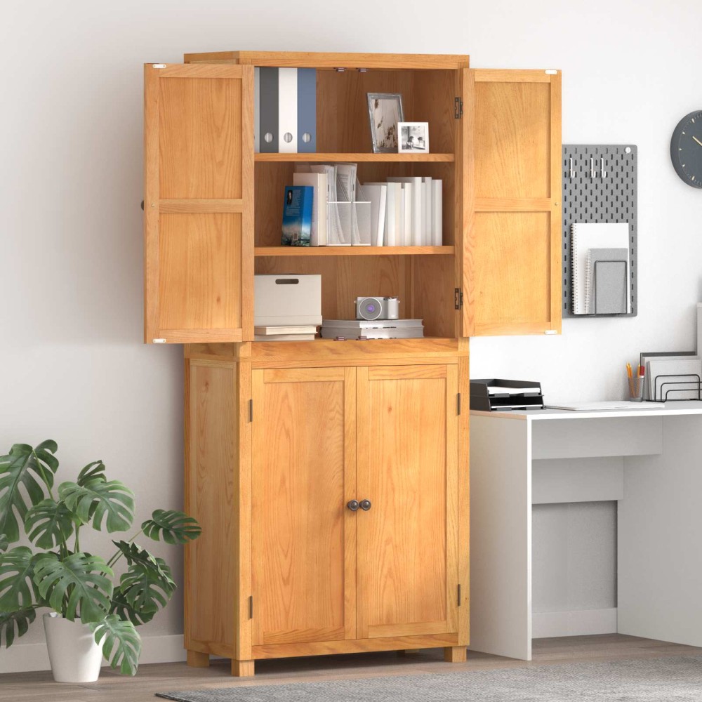 vidaXL Σετ Αποθηκευτικών Επίπλων 2 τμχ. Φυσικό 80 x 35 x 185 εκ