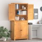 vidaXL Σετ Αποθηκευτικών Επίπλων 2 τμχ. Φυσικό 80 x 35 x 185 εκ