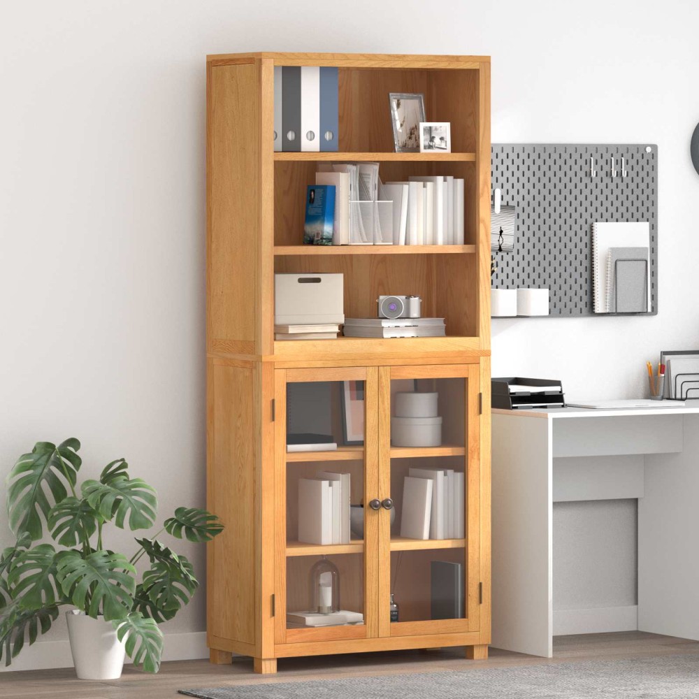 vidaXL Σετ Αποθηκευτικών Επίπλων 2 τμχ. Φυσικό 80 x 35 x 185 εκ