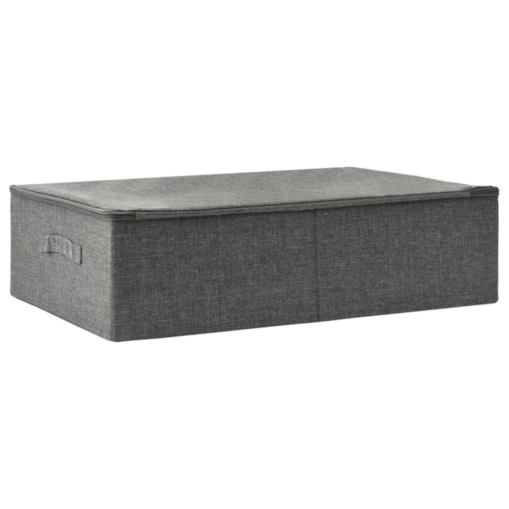 vidaXL Κουτι Αποθήκευσης Ανθρακί 70 x 40 x 18 εκ. Υφασμάτινο