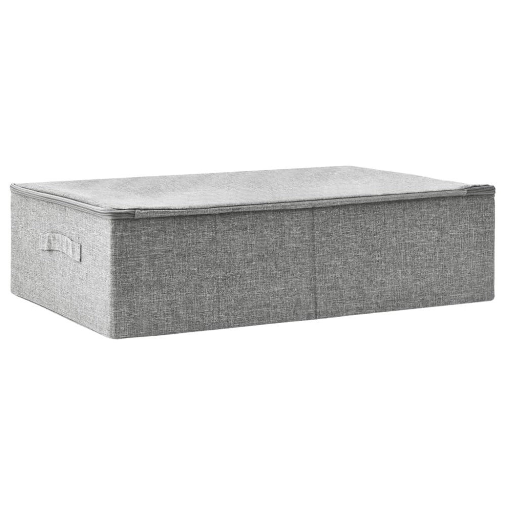 vidaXL Κουτι Αποθήκευσης Γκρι 70 x 40 x 18 εκ. Υφασμάτινο