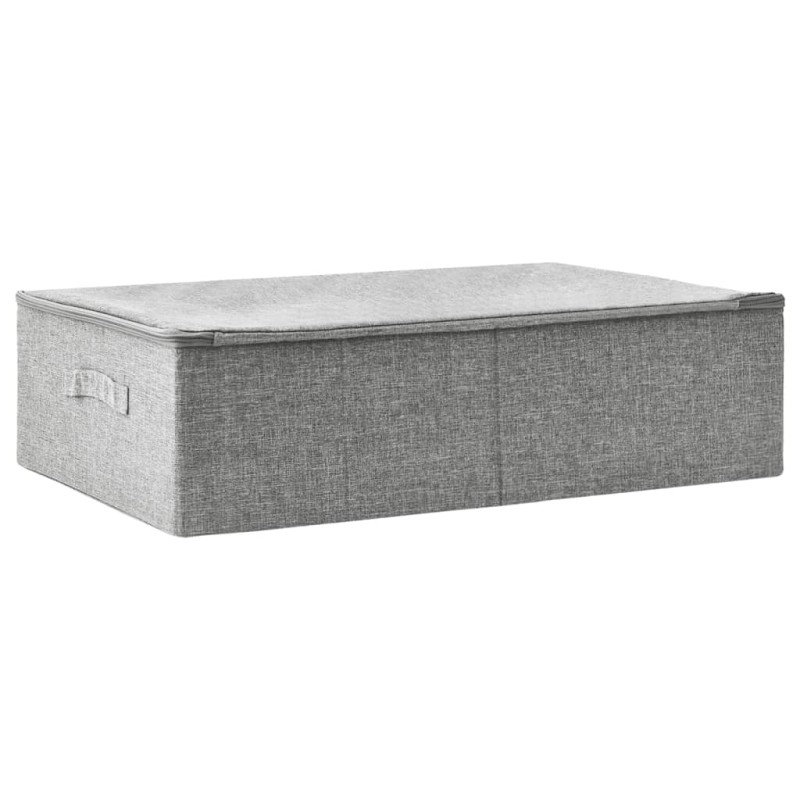 vidaXL Κουτι Αποθήκευσης Γκρι 70 x 40 x 18 εκ. Υφασμάτινο