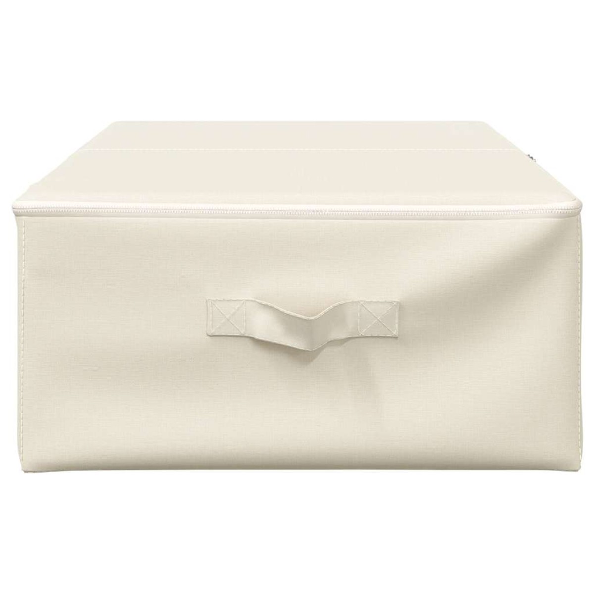 vidaXL Κουτί Αποθήκευσης Κρεμ 70 x 40 x 18 εκ. Υφασμάτινο