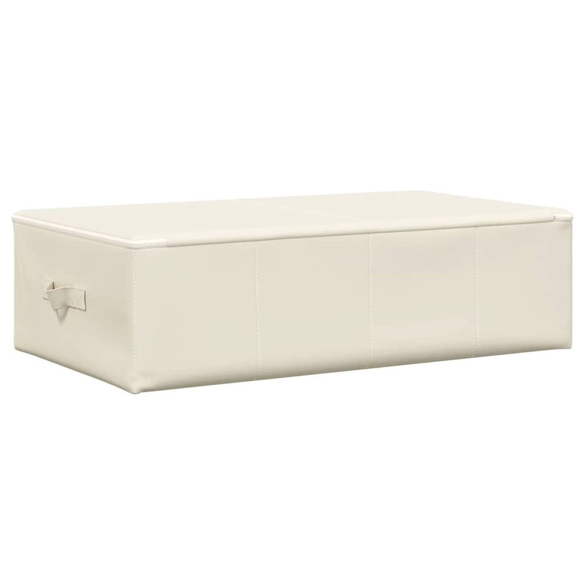 vidaXL Κουτί Αποθήκευσης Κρεμ 70 x 40 x 18 εκ. Υφασμάτινο