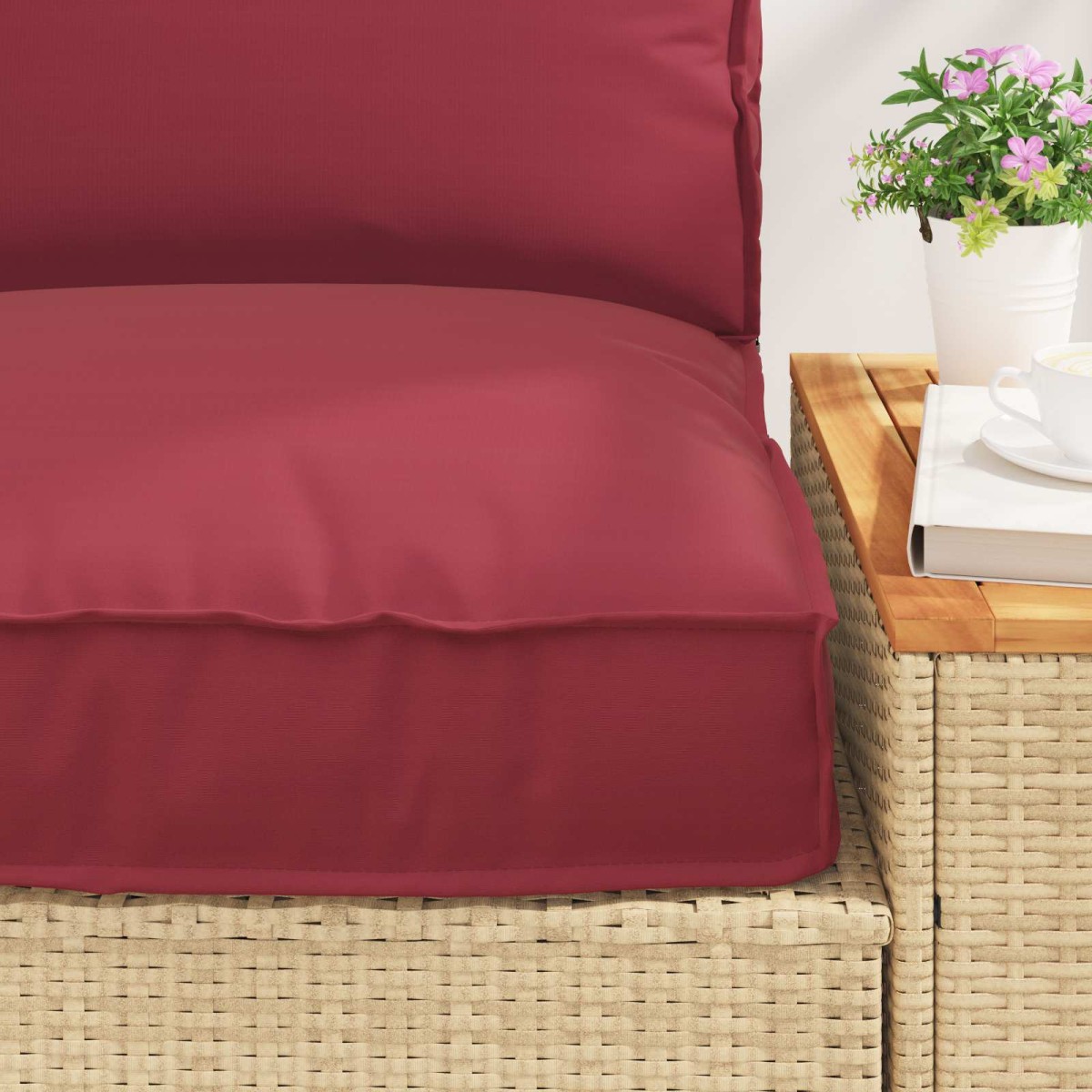 vidaXL Σετ Μαξιλαριών Πάγου Ύφασμα Όξφορντ Taupe 80 x 80 x 52 εκ.