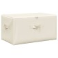 vidaXL Κουτιά Αποθήκευσης 2 τεμ. Κρεμ 43 x 34 x 23 εκ. Υφασμάτινα