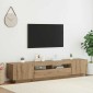 vidaXL Έπιπλο Τηλεόρασης με LED Αρτισιανή Δρυς 200x35x40 εκ Επεξ.Ξύλο
