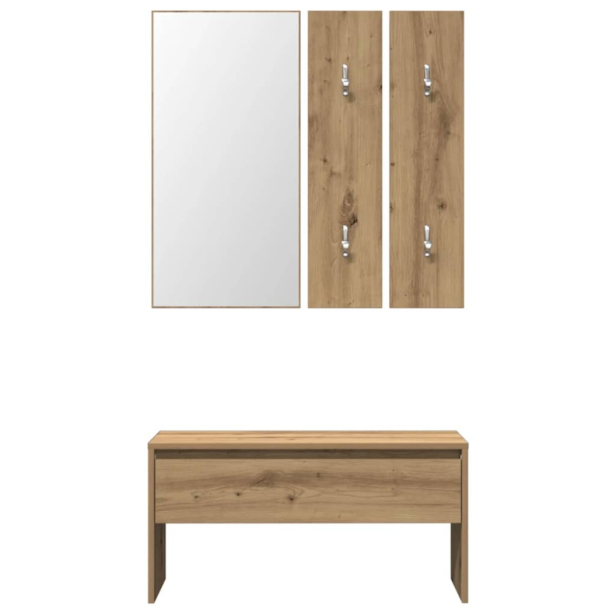 vidaXL σετ επίπλων διαδρόμου Artisan Oak Engineered Wood