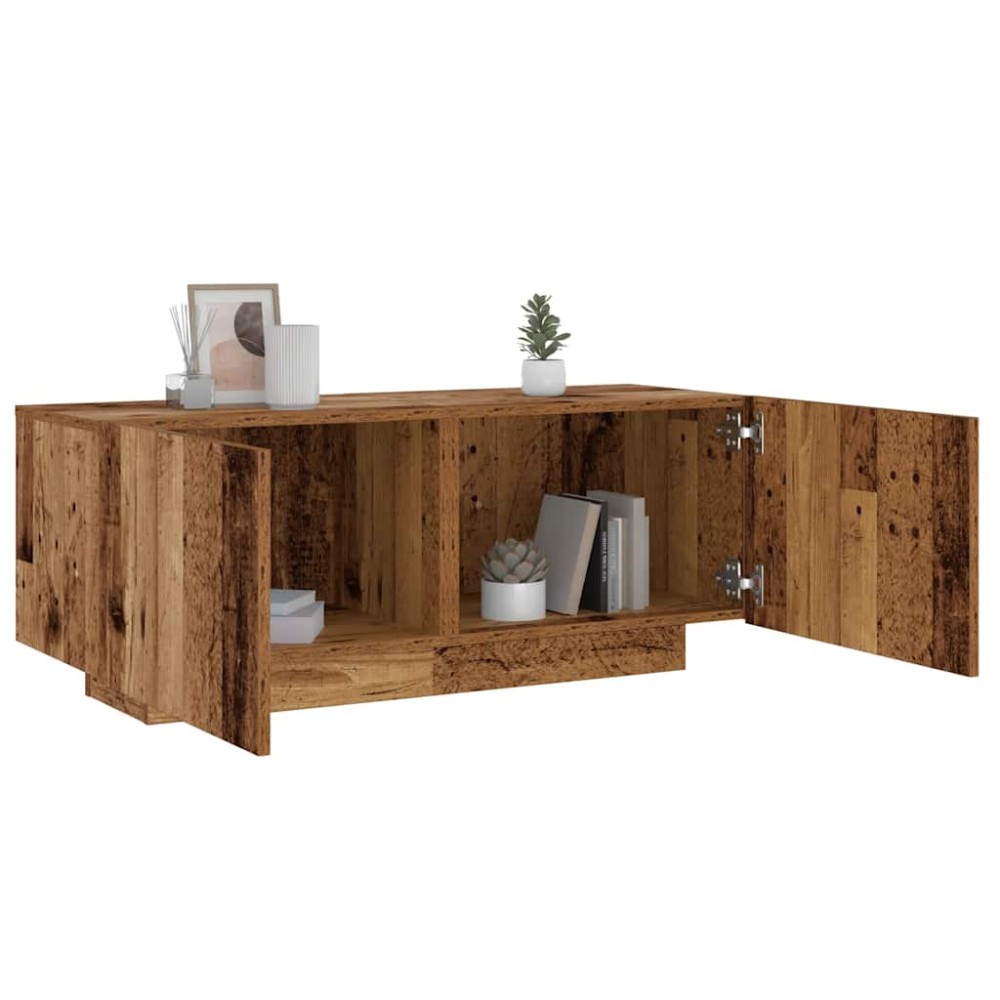 vidaXL Κομοδίνο παλιό ξύλο 100x35x40 εκ. από Επεξεργασμένο Ξύλο