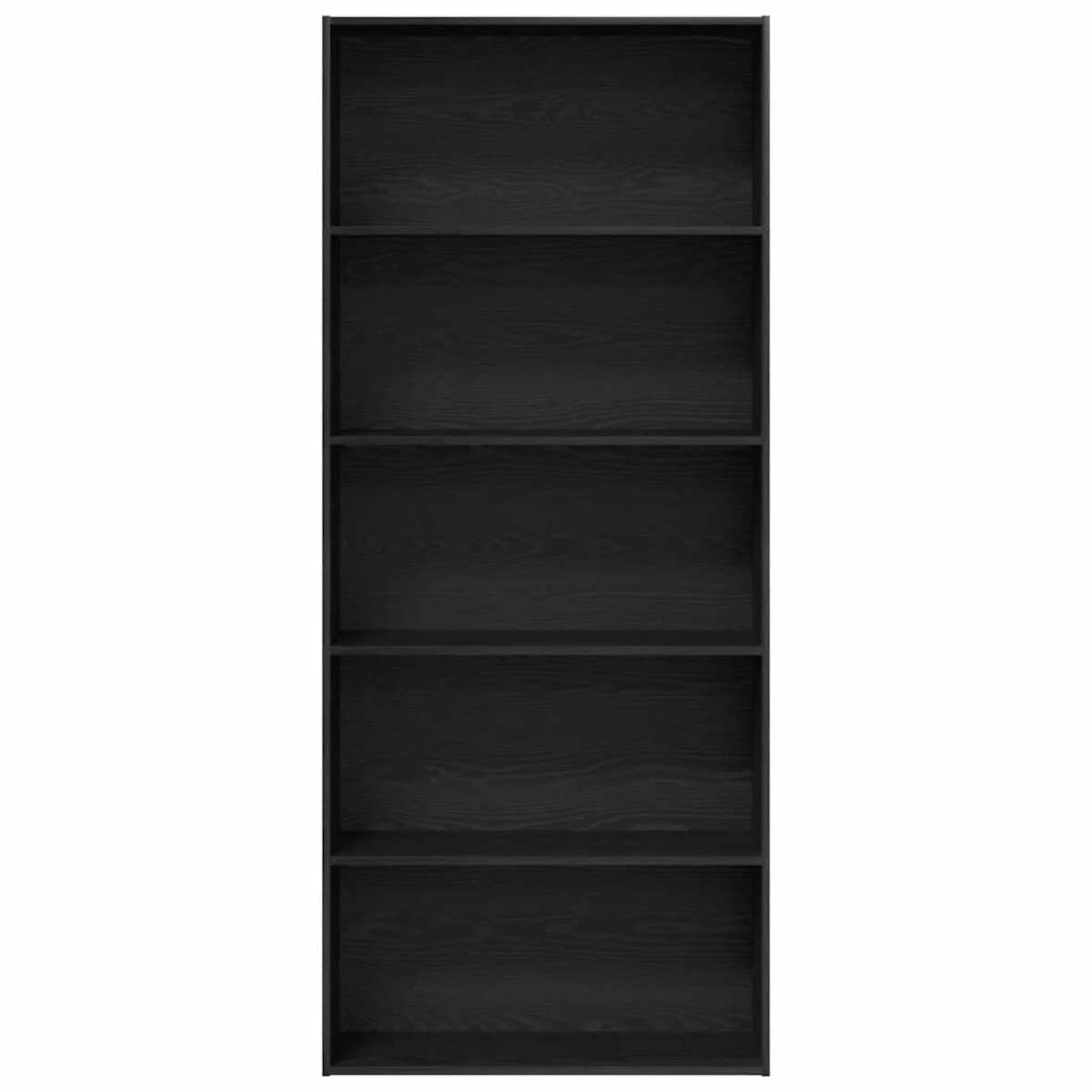vidaXL Βιβλιοθήκη Μαύρη Δρυς 80x30x189 εκ. από Τεχνητό Ξύλο