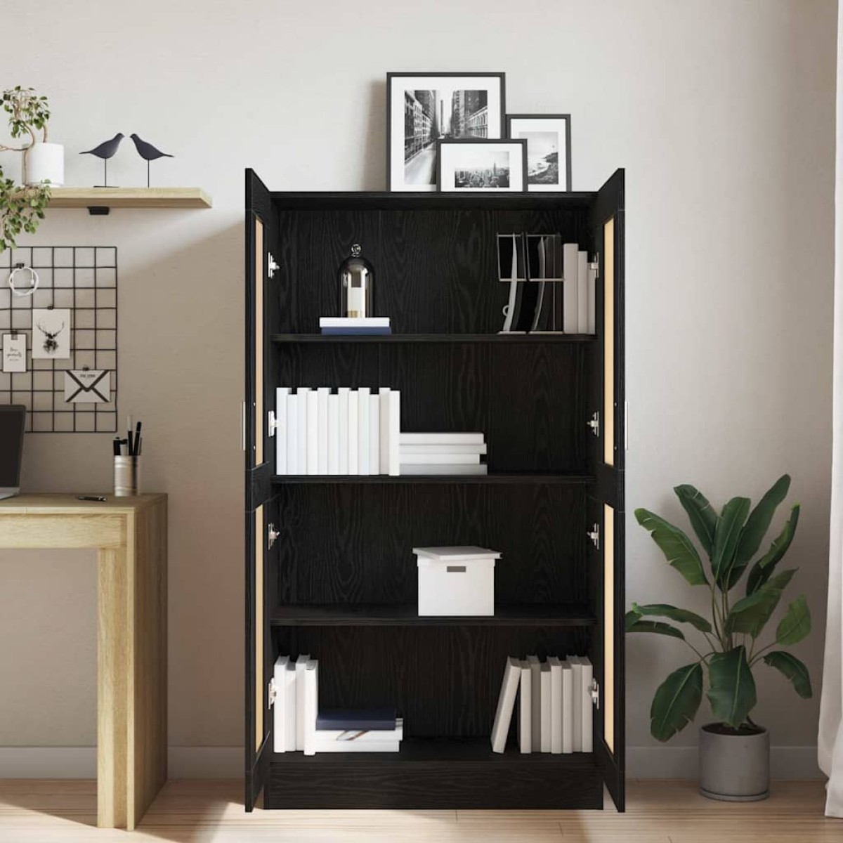 vidaXL Βιβλιοθήκη 3 επίπεδα 82,5 x 30,5 x 150 cm Επεξεργασμένο Ξύλο