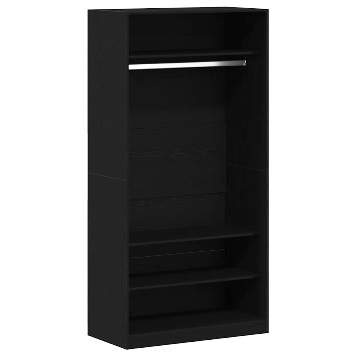 vidaXL Ντουλάπι Μαύρη Οξυά 100 x 50 x 200 cm Επεξεργασμένο Ξύλο