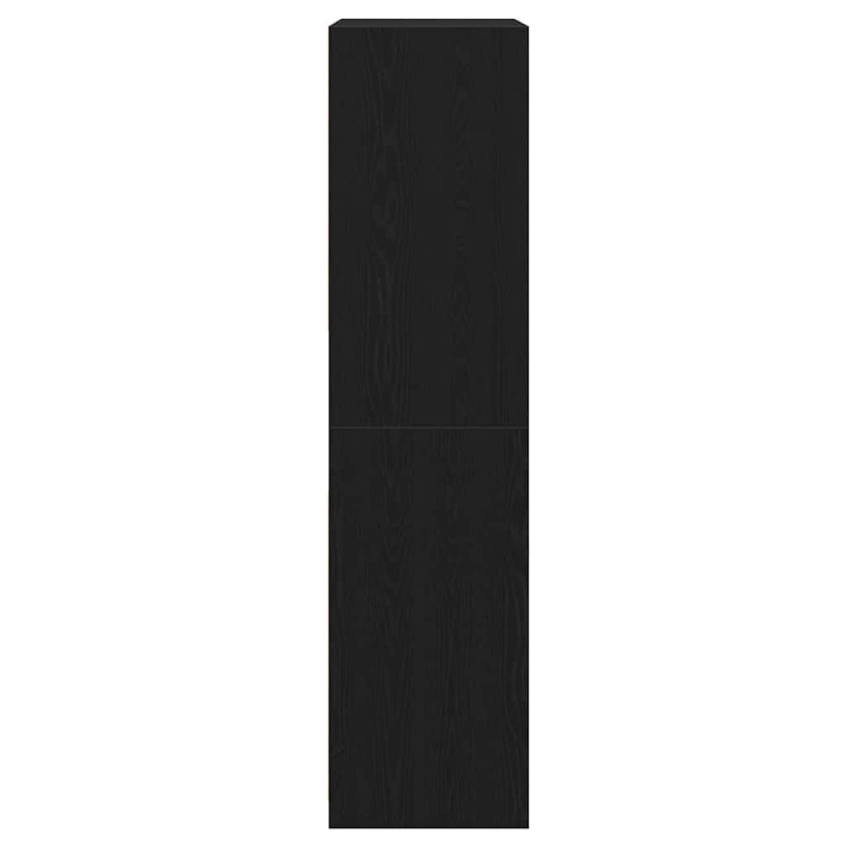 vidaXL Ντουλάπι Μαύρη Οξυά 100 x 50 x 200 cm Επεξεργασμένο Ξύλο