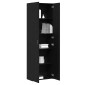 vidaXL Γραφείο Ντουλάπι Μαύρη Οξυά 60 x 32 x 190 cm Επεξεργασμένο Ξύλο