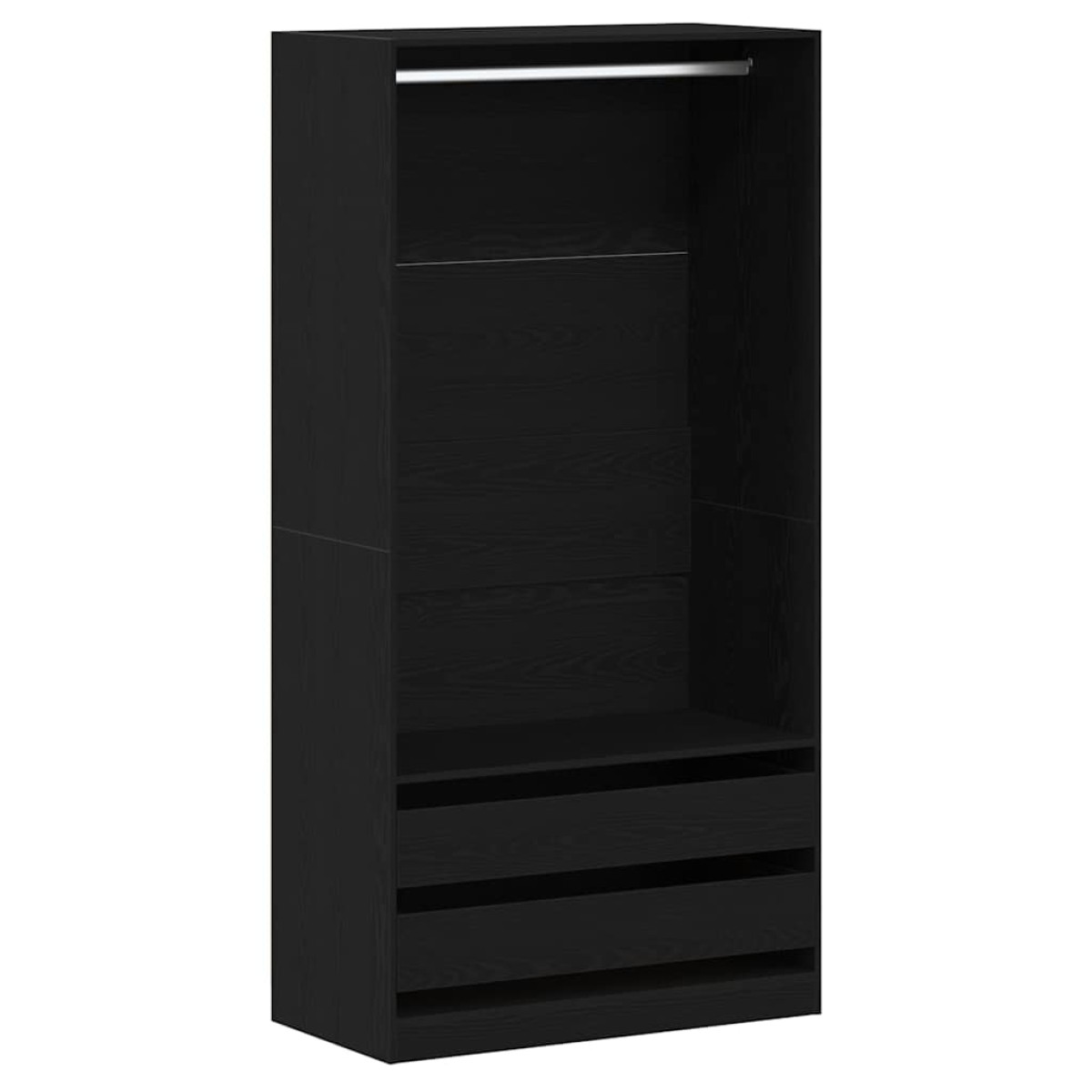 vidaXL Ντουλάπι Μαύρη Οξυά 100 x 50 x 200 cm Επεξεργασμένο Ξύλο