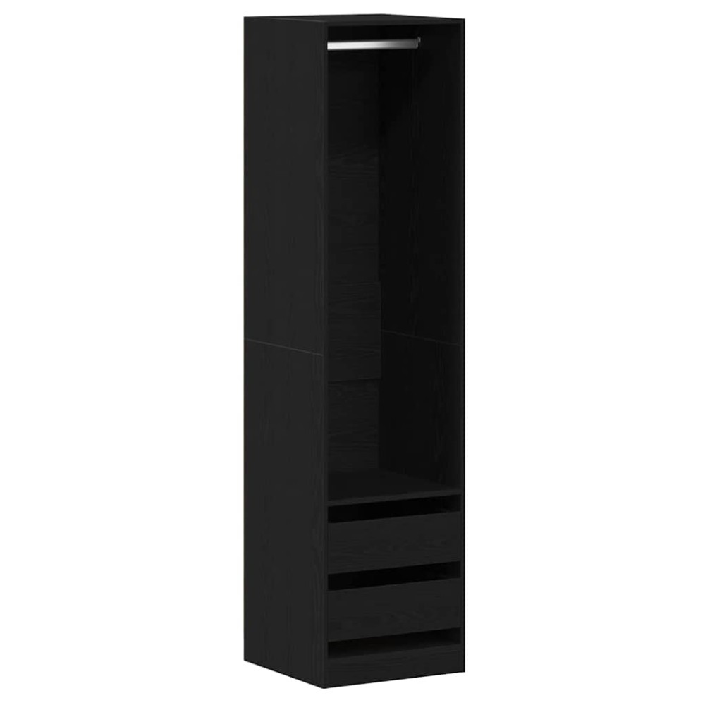 vidaXL Ντουλάπι Μαύρη Οξυά 50 x 50 x 200 cm Επεξεργασμένο Ξύλο