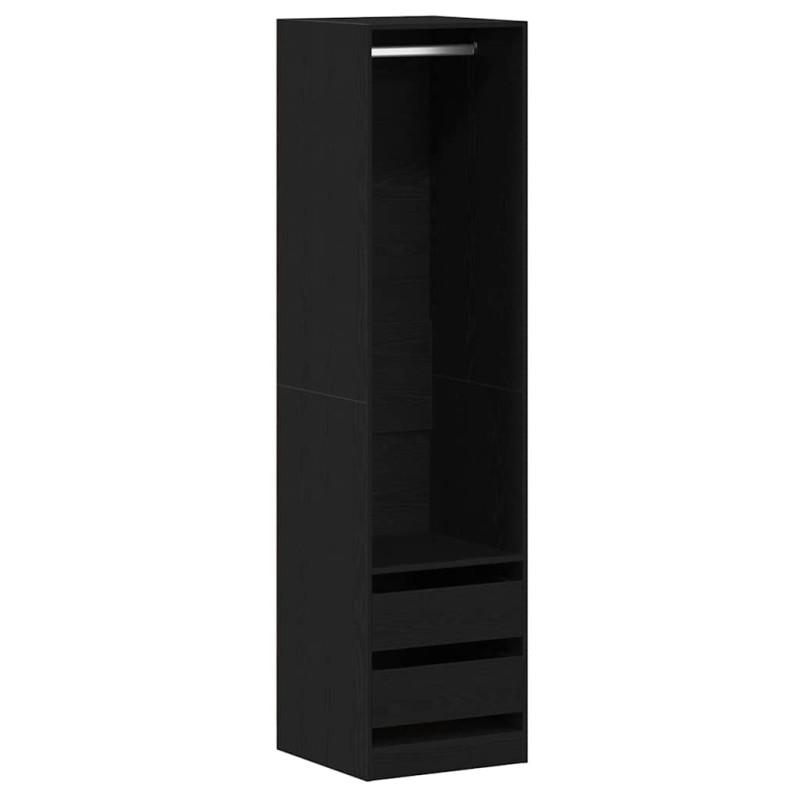vidaXL Ντουλάπι Μαύρη Οξυά 50 x 50 x 200 cm Επεξεργασμένο Ξύλο
