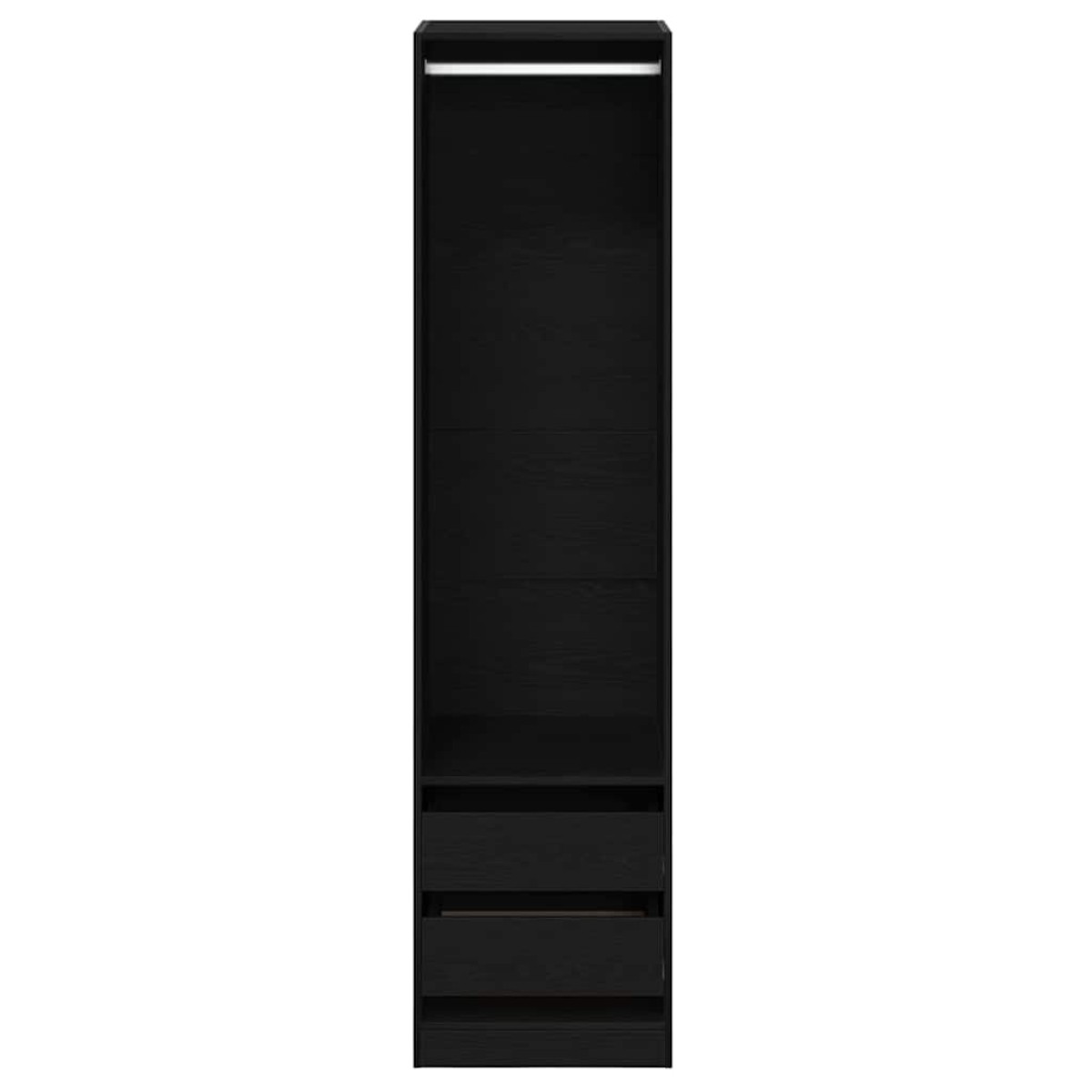 vidaXL Ντουλάπι Μαύρη Οξυά 50 x 50 x 200 cm Επεξεργασμένο Ξύλο