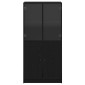 vidaXL Highboard Μαύρη Οξυά 68 x 37 x142 εκ.