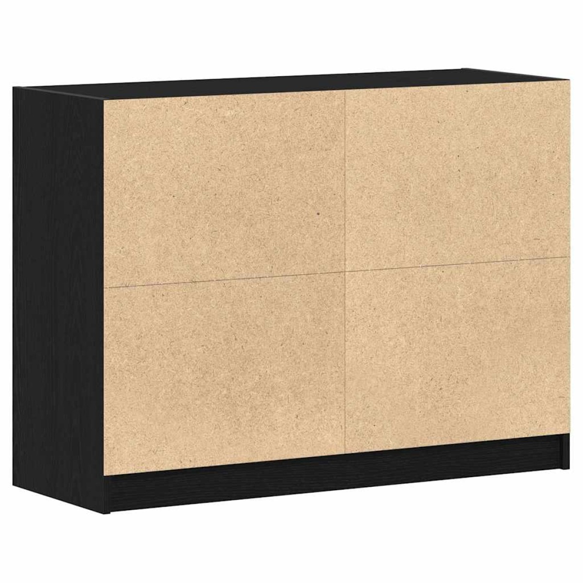 vidaXL Πλαϊνό γραφείο Μαύρη Οξυά 100 x 37 x 75.5 εκ