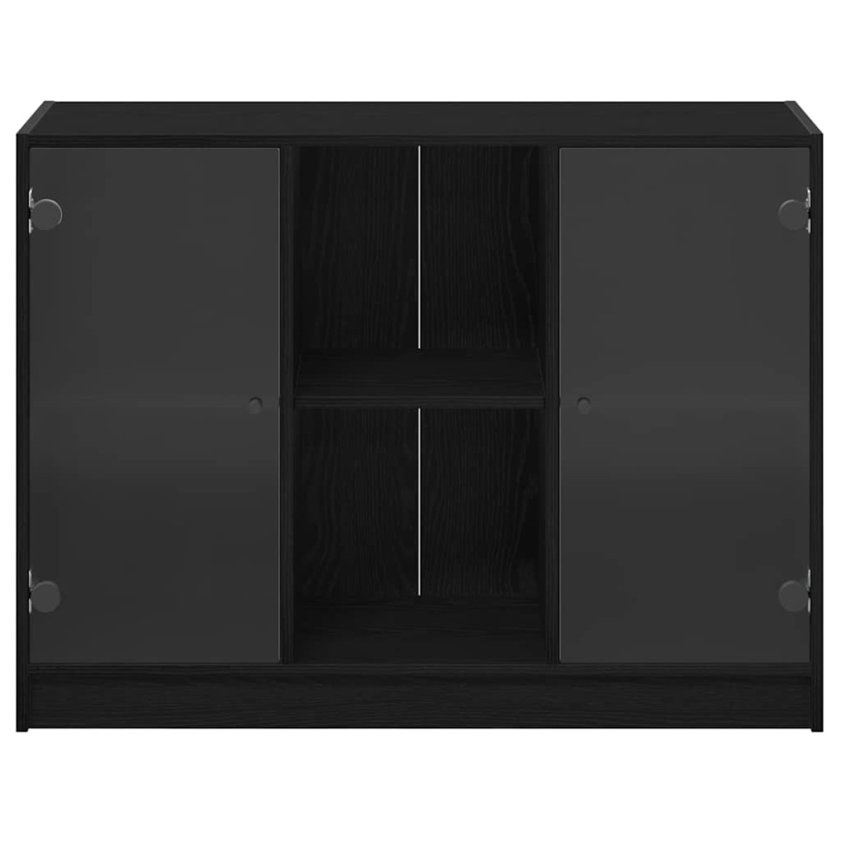 vidaXL Πλαϊνό γραφείο Μαύρη Οξυά 100 x 37 x 75.5 εκ