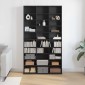vidaXL Ντουλάπα CD Μαύρη Οξυά 101 x 23 x 177,5 εκ Επεξεργασμένο Ξύλο