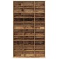 vidaXL Ντουλάπα CD Παλαιό ξύλο 101 x 23 x 177,5 εκ Επεξεργασμένο Ξύλο