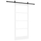 vidaXL Συρόμενη Πόρτα ORKDAL Λευκό και Μαύρο 93 x 202 cm