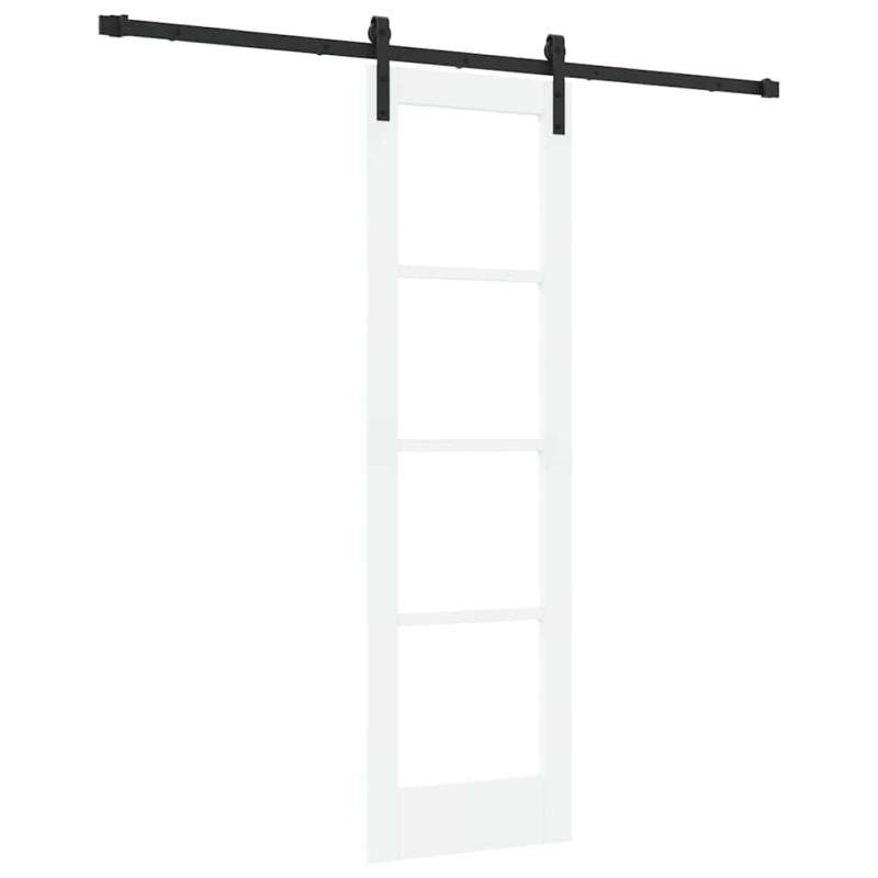 vidaXL Συρόμενη Πόρτα ORKDAL Λευκό και Μαύρο 61 x 198,5 εκ.