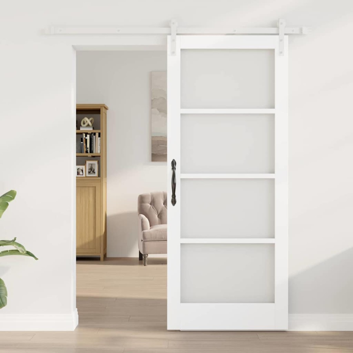 vidaXL Συρόμενη Πόρτα ORKDAL Λευκό 83 x 202 εκ.